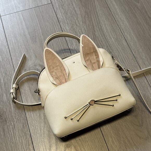 Kate Spade New York Women's Maise Rabbit Satchel Purse Handbag Crossbody Small - Picture 9 of 16